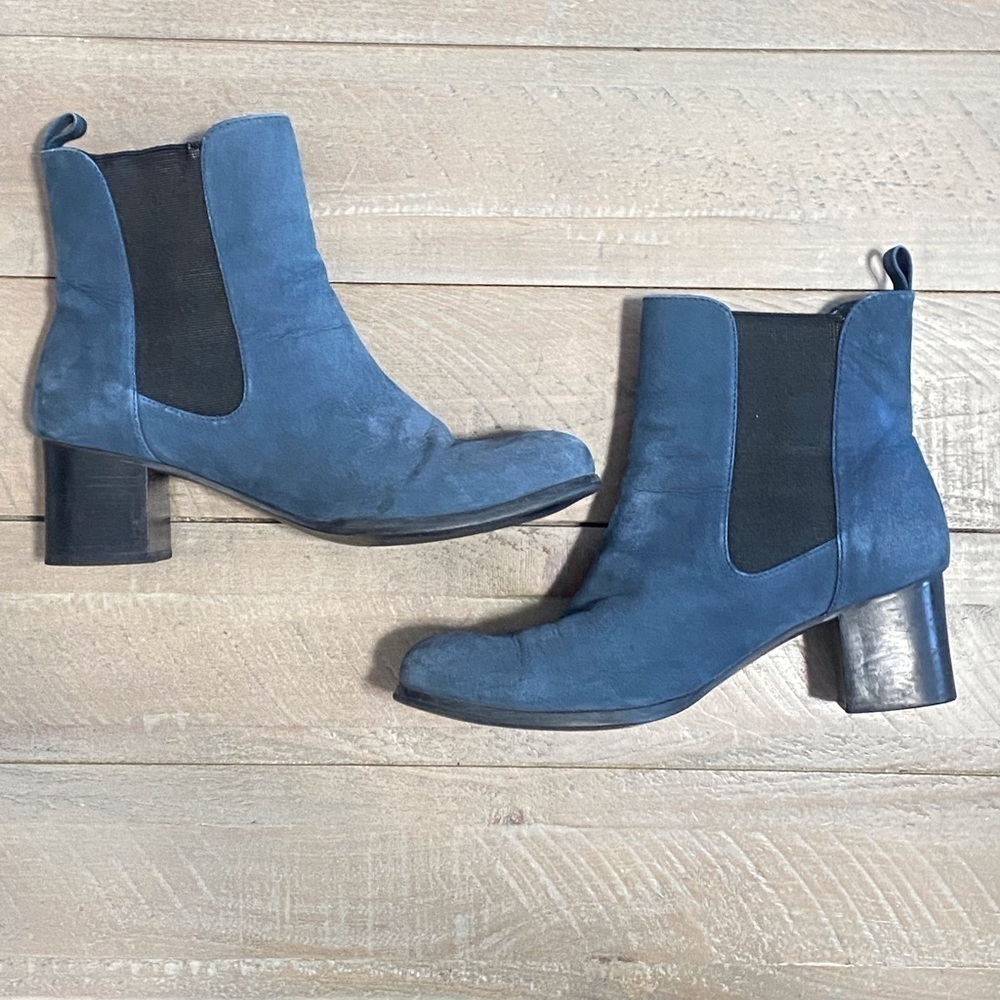 Jorge Alex Blue Suede Chelsea Boots l WOMENS Size 36 Ankle Boots